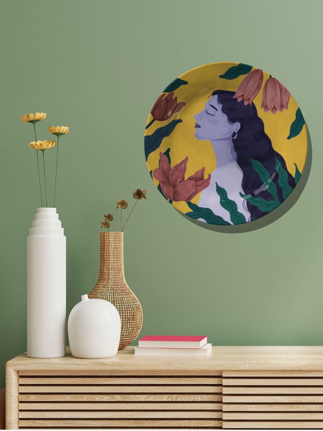 

ARTSPACE Blue Nature & Woman Wall Decor