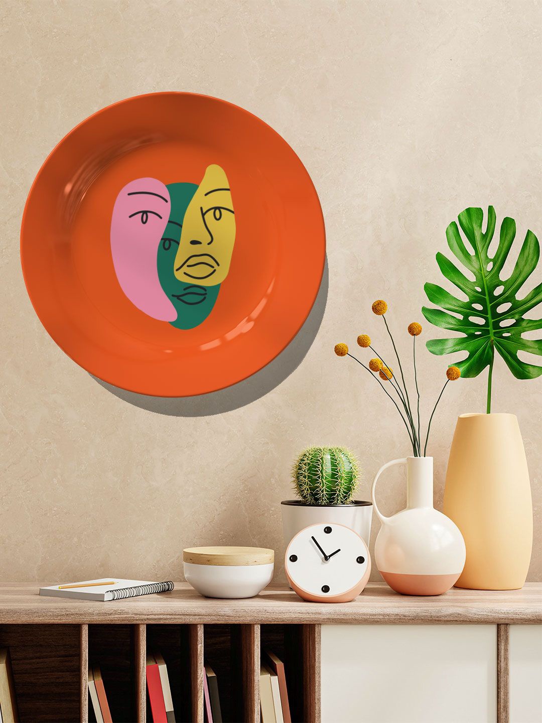 

ARTSPACE Orange & Pink Decorative Wall Plate