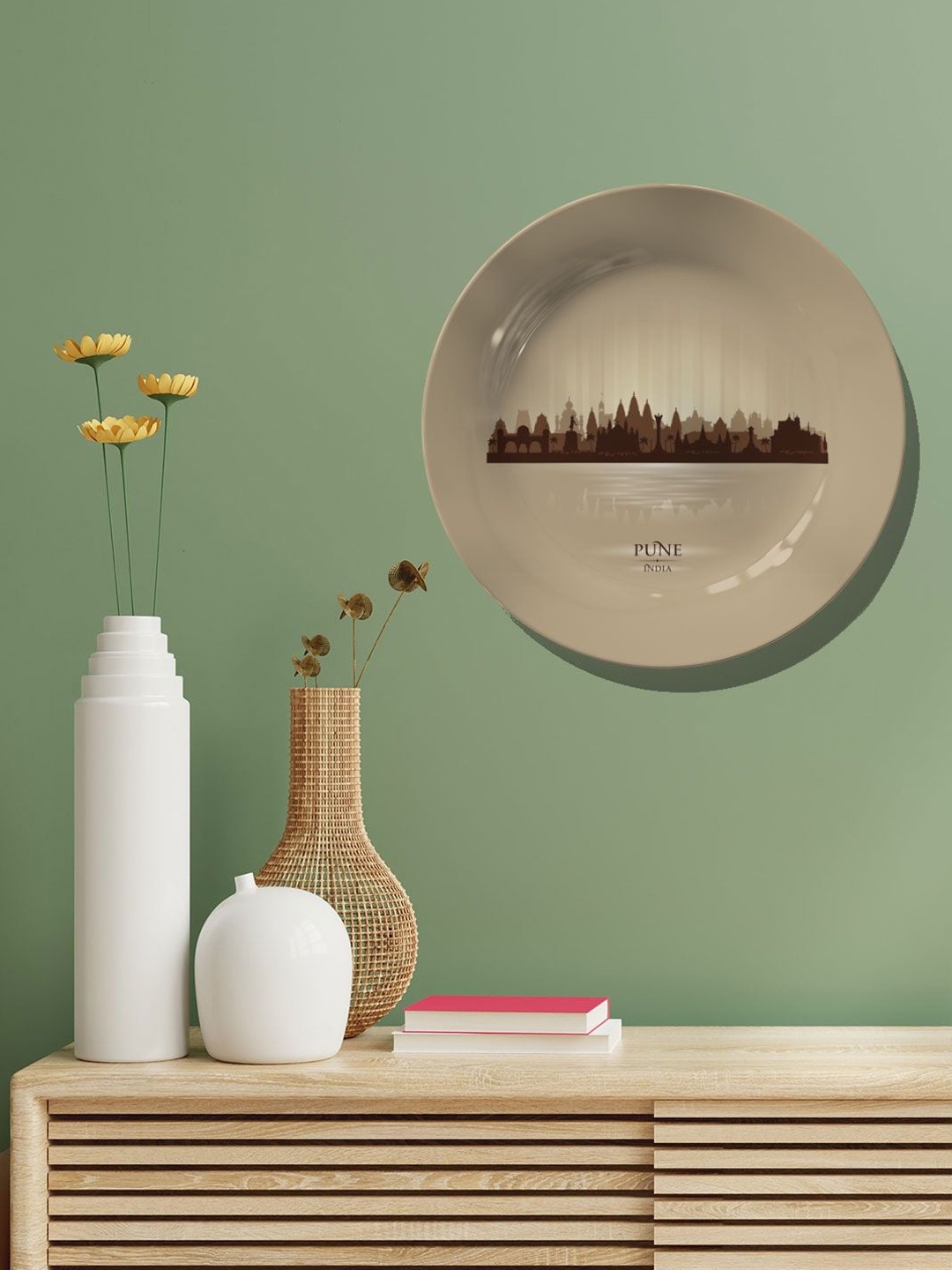 

ARTSPACE Brown Premium Luxury Feel Pune Wall Plate