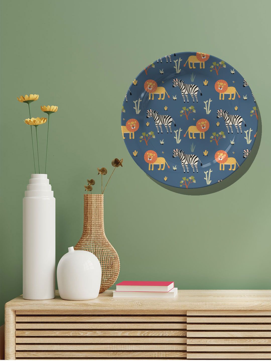 

ARTSPACE Blue Ceramic Wildlife Wall Decor Plate