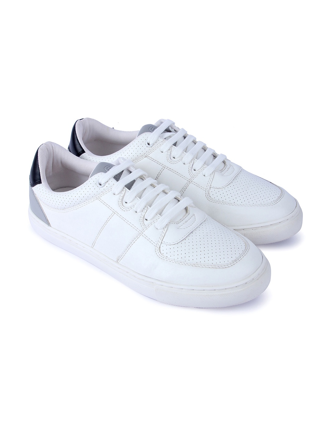 

Lancer Men White Perforations Sneakers