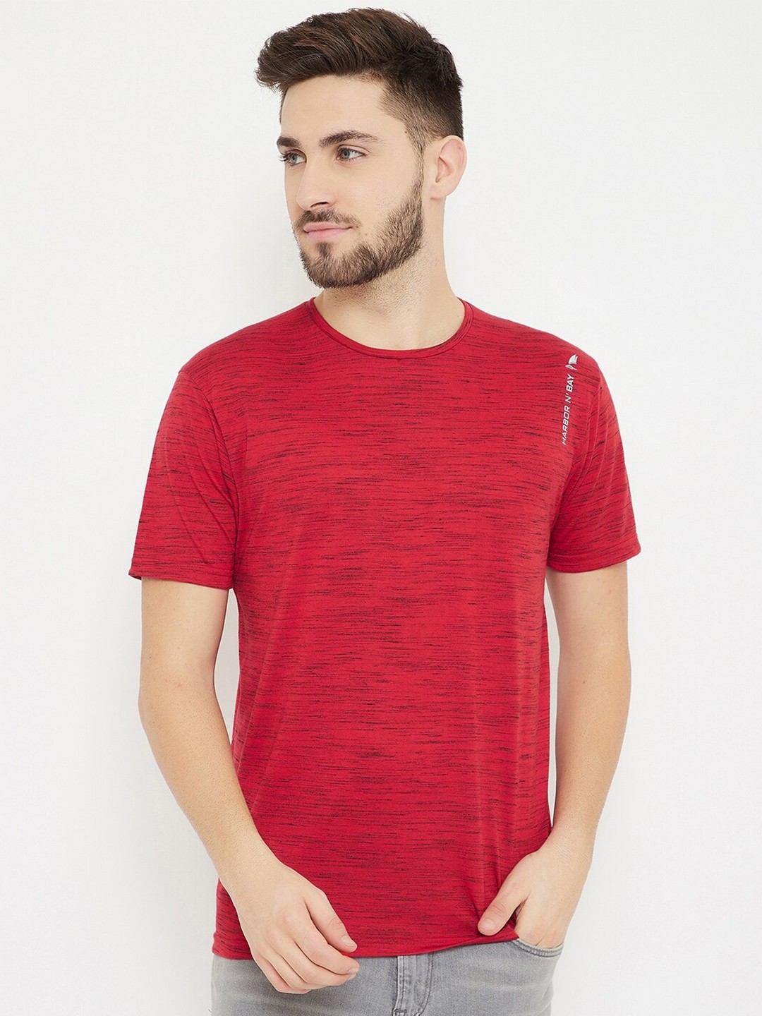 

HARBOR N BAY Men Red T-shirt