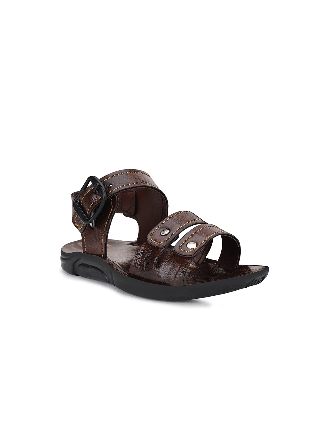 

NEOBABY Kids Brown Leather Comfort Sandals