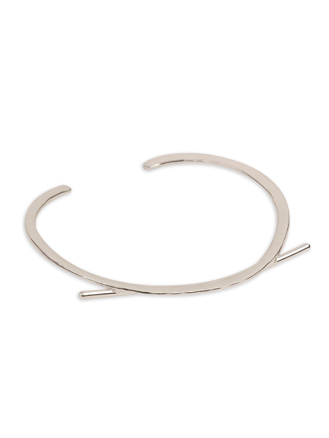 

STILSKII Unisex Silver-Toned Brass Silver-Plated Cuff Bracelet