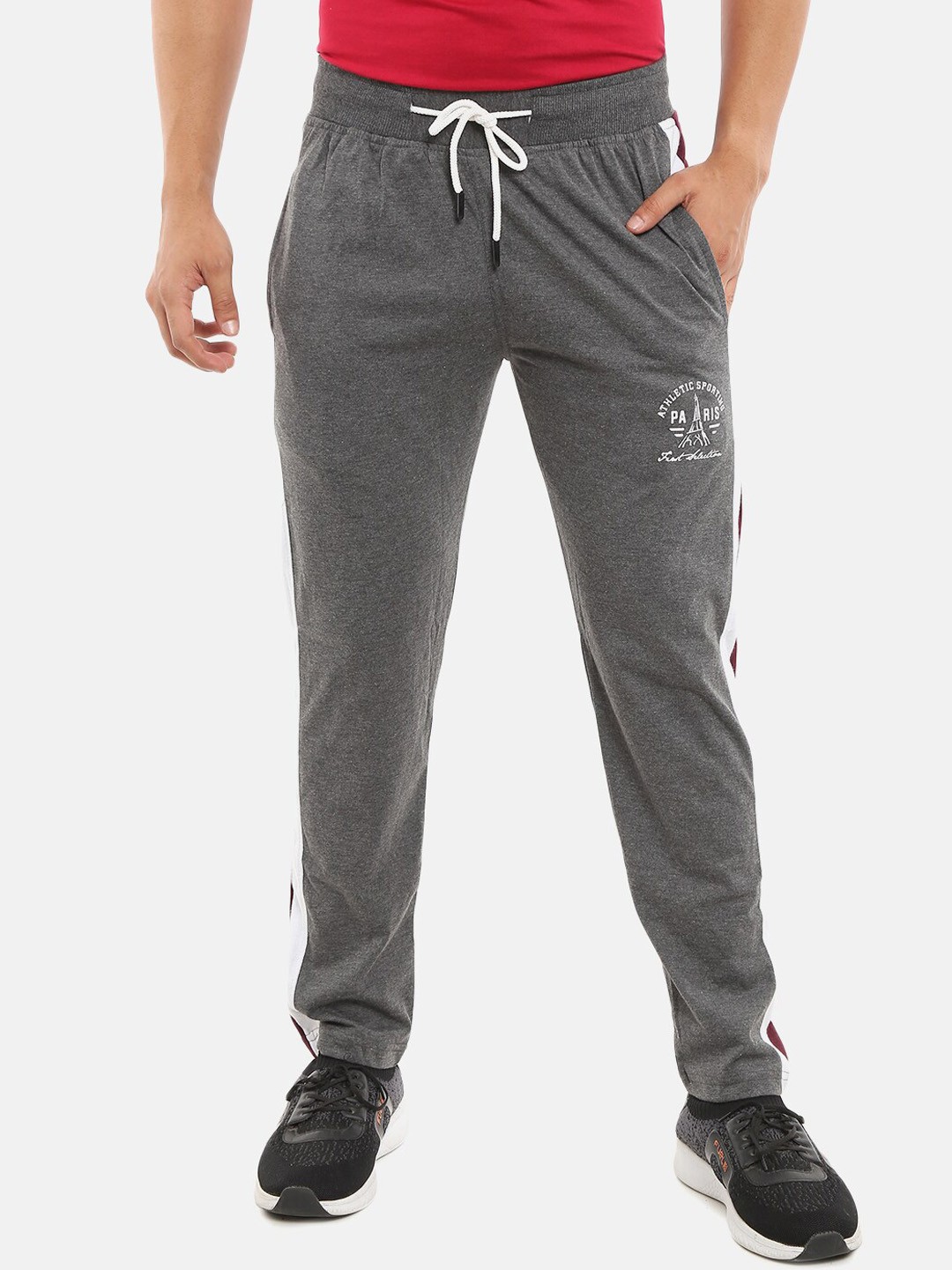 

V-Mart Men Grey Solid Cotton Single Jersey Track Pants
