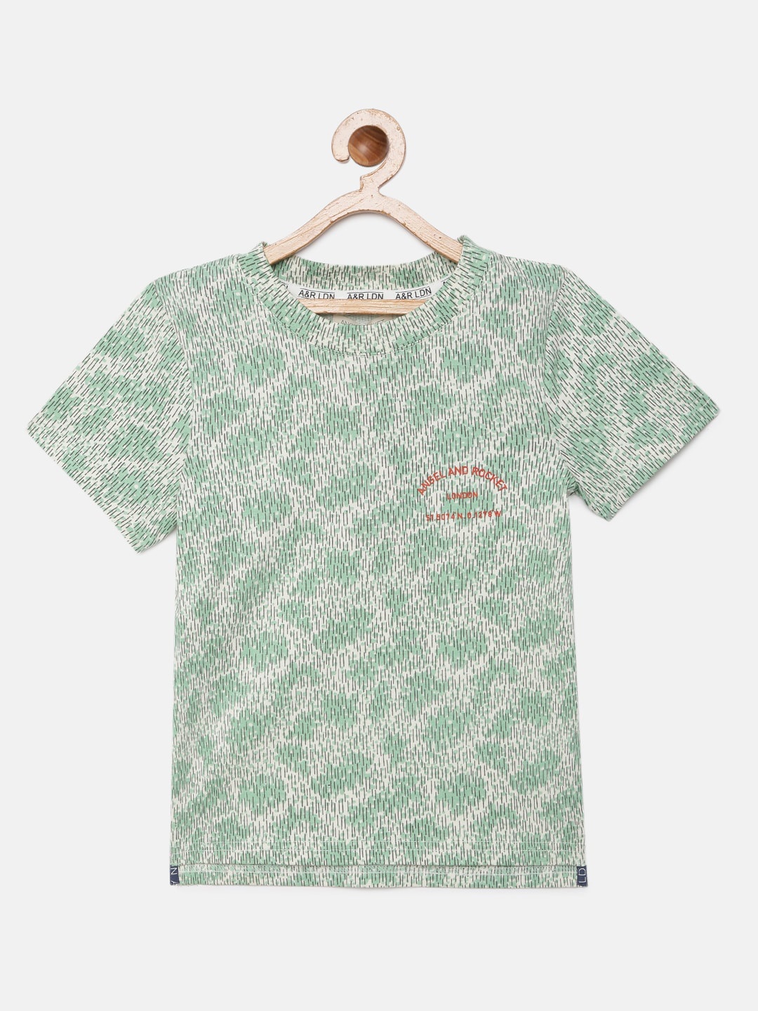 

Angel & Rocket Boys Green Printed T-shirt