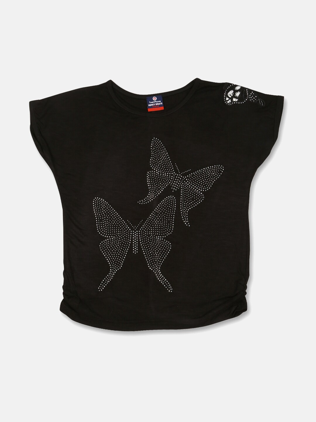 

V2 Value & Variety Black Embellished Top