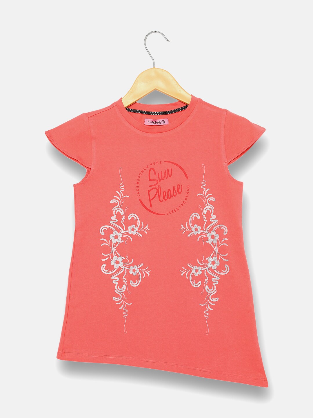 

V2 Value & Variety Girls Red Floral Print Top