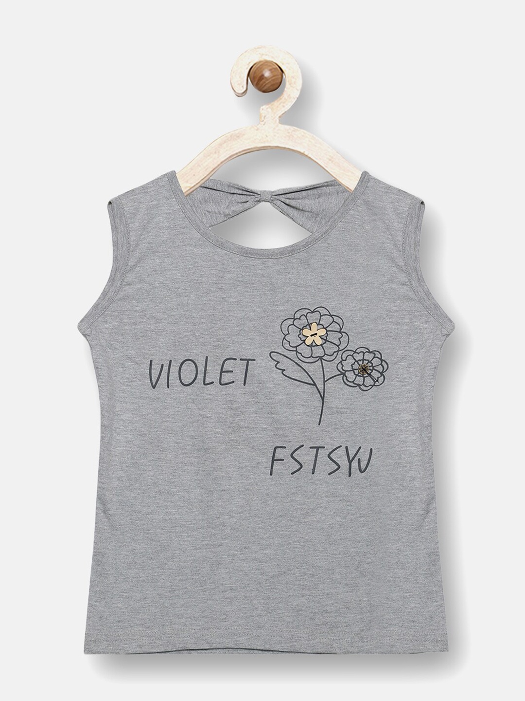 

V2 Value & Variety Grey Print Top