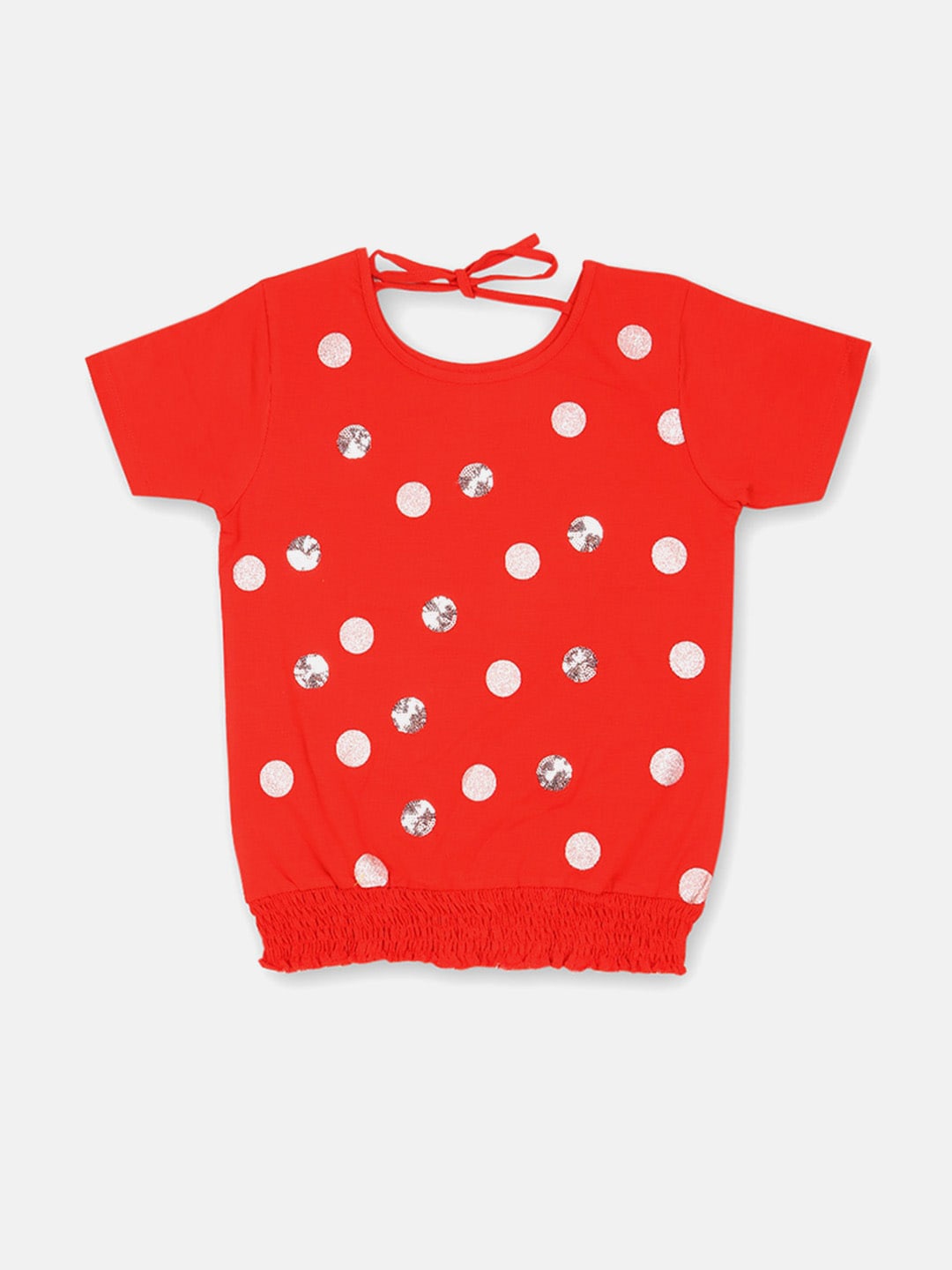 

V2 Value & Variety Red Print Blouson Top