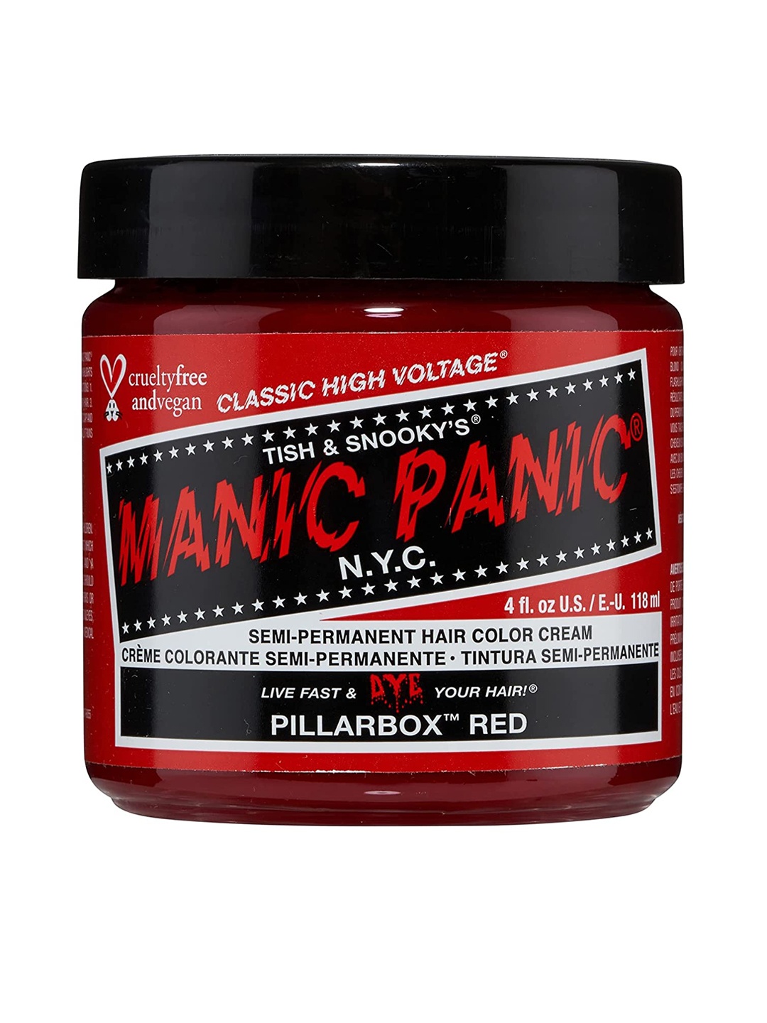 

MANIC PANIC Classic High Voltage Semi-Permanent Hair Colour Cream - Pillar Box Red