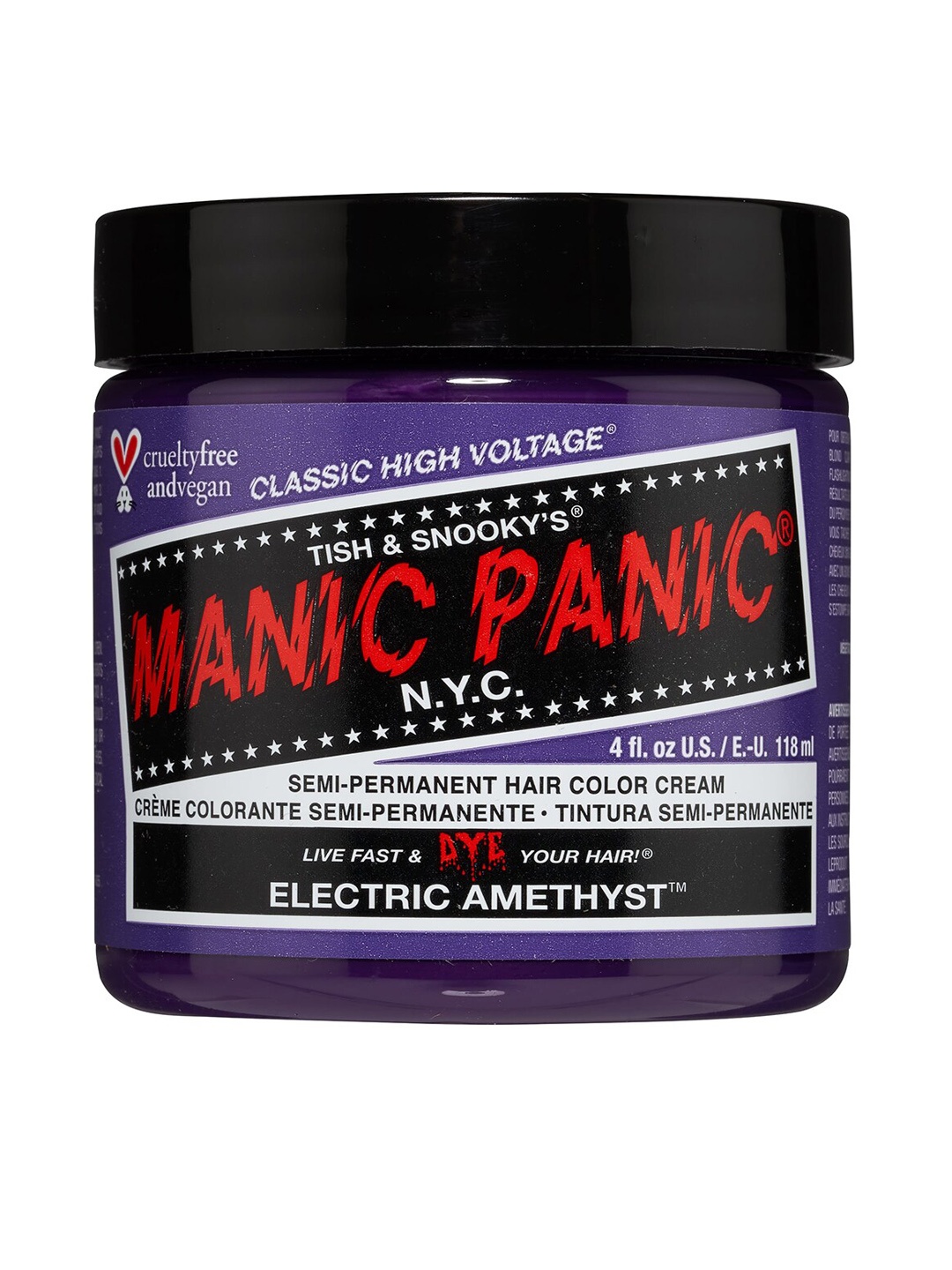 

MANIC PANIC Classic High Voltage Semi-Permanent Hair Colour Cream - Electric Amethyst, Violet