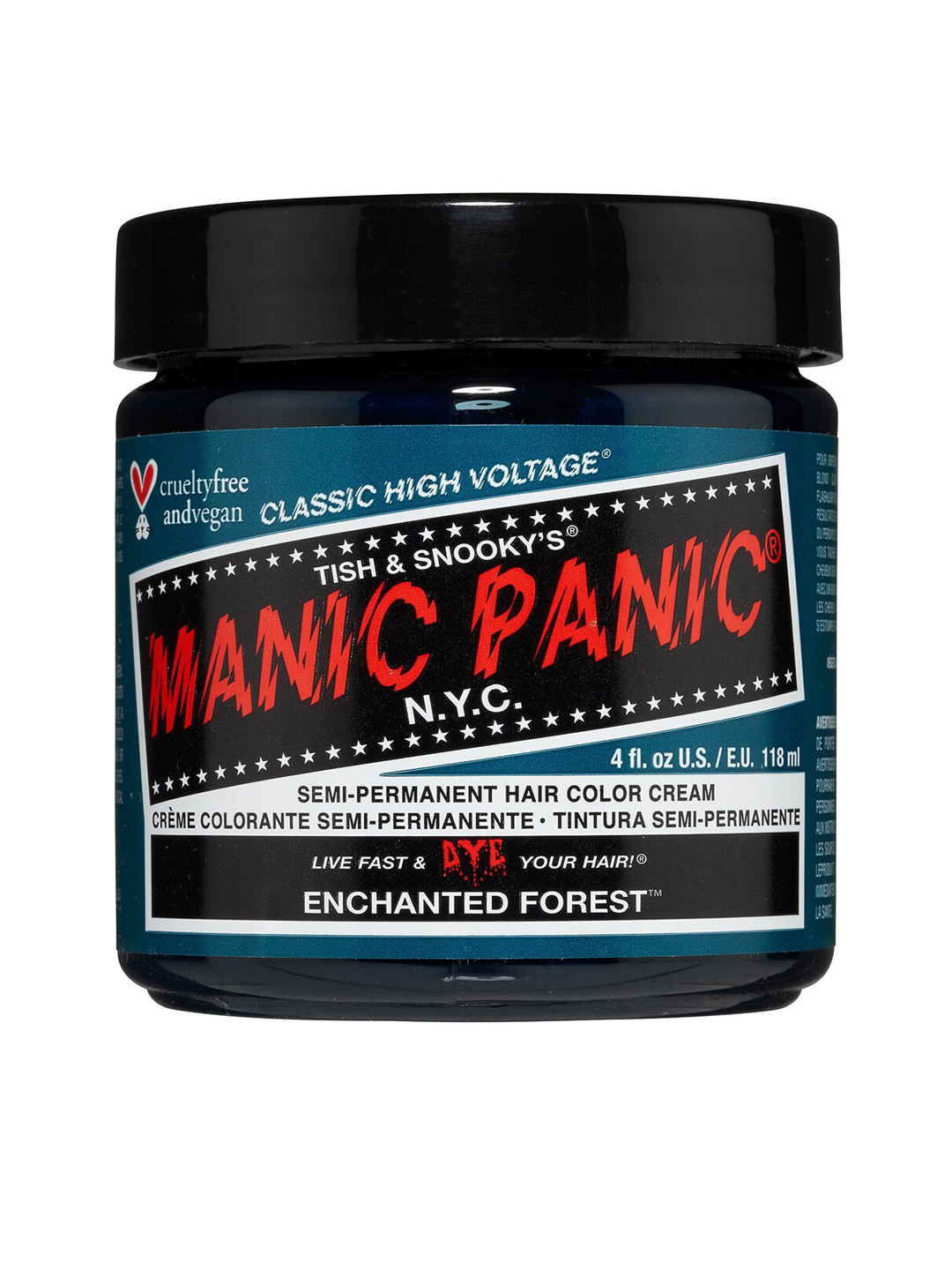 

MANIC PANIC Classic High Voltage Semi-Permanent Hair Colour Cream - Enchanted Forest, Green