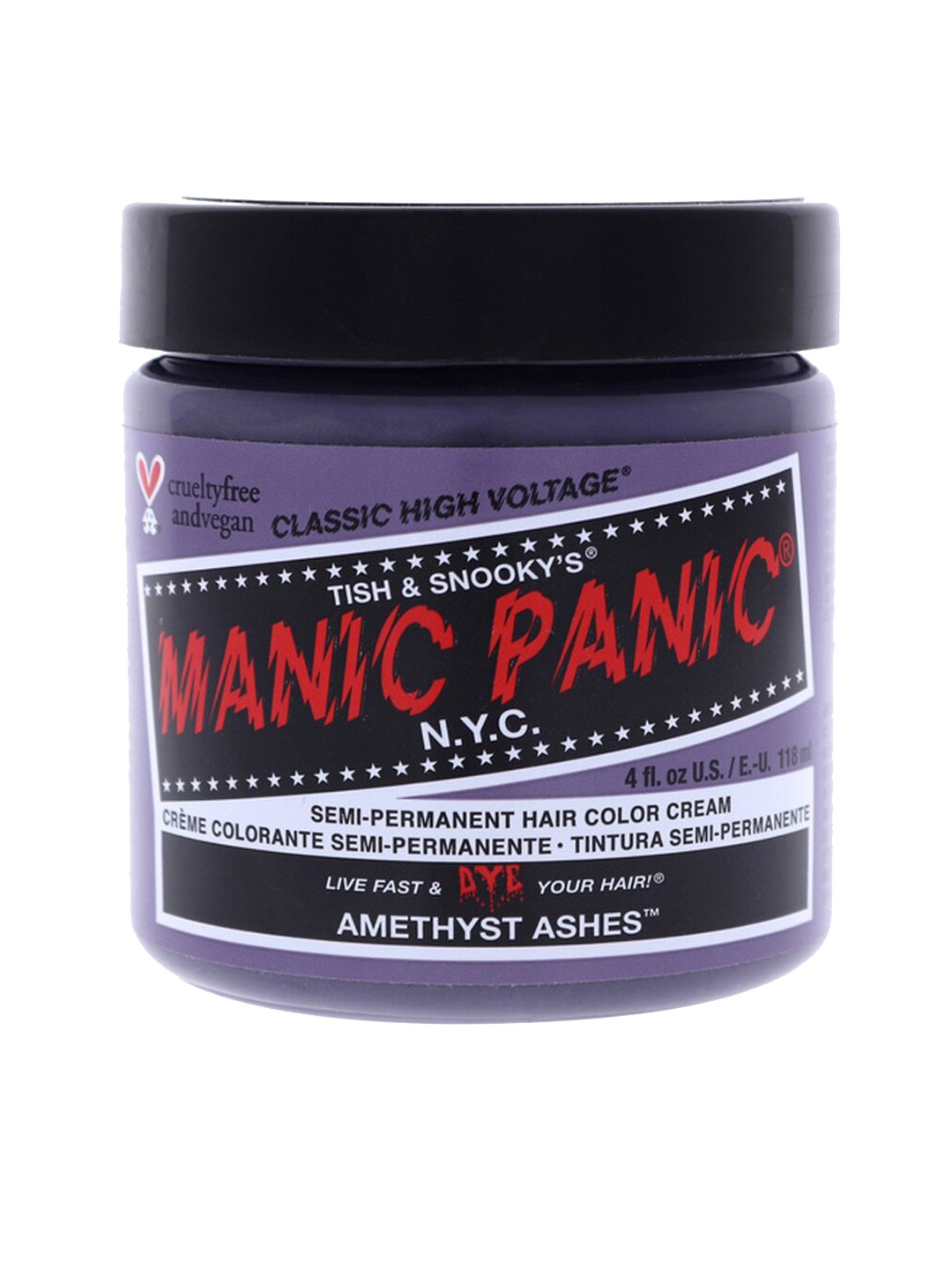 

MANIC PANIC Classic High Voltage Semi-Permanent Hair Colour Cream - Amethyst Ashes, Grey