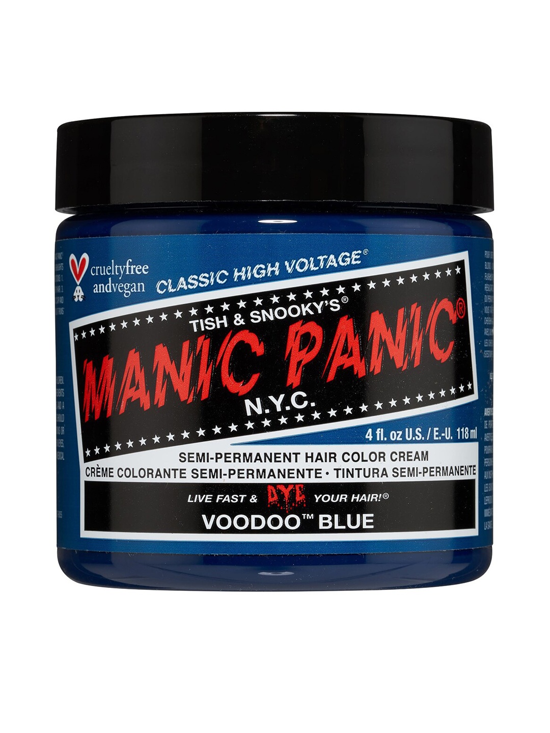 

MANIC PANIC Classic High Voltage Semi-Permanent Hair Colour Cream - Voodoo Blue
