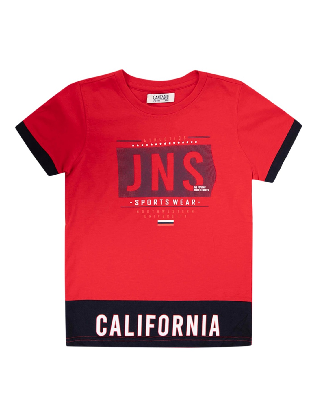 

Cantabil Boys Red Typography Printed T-shirt