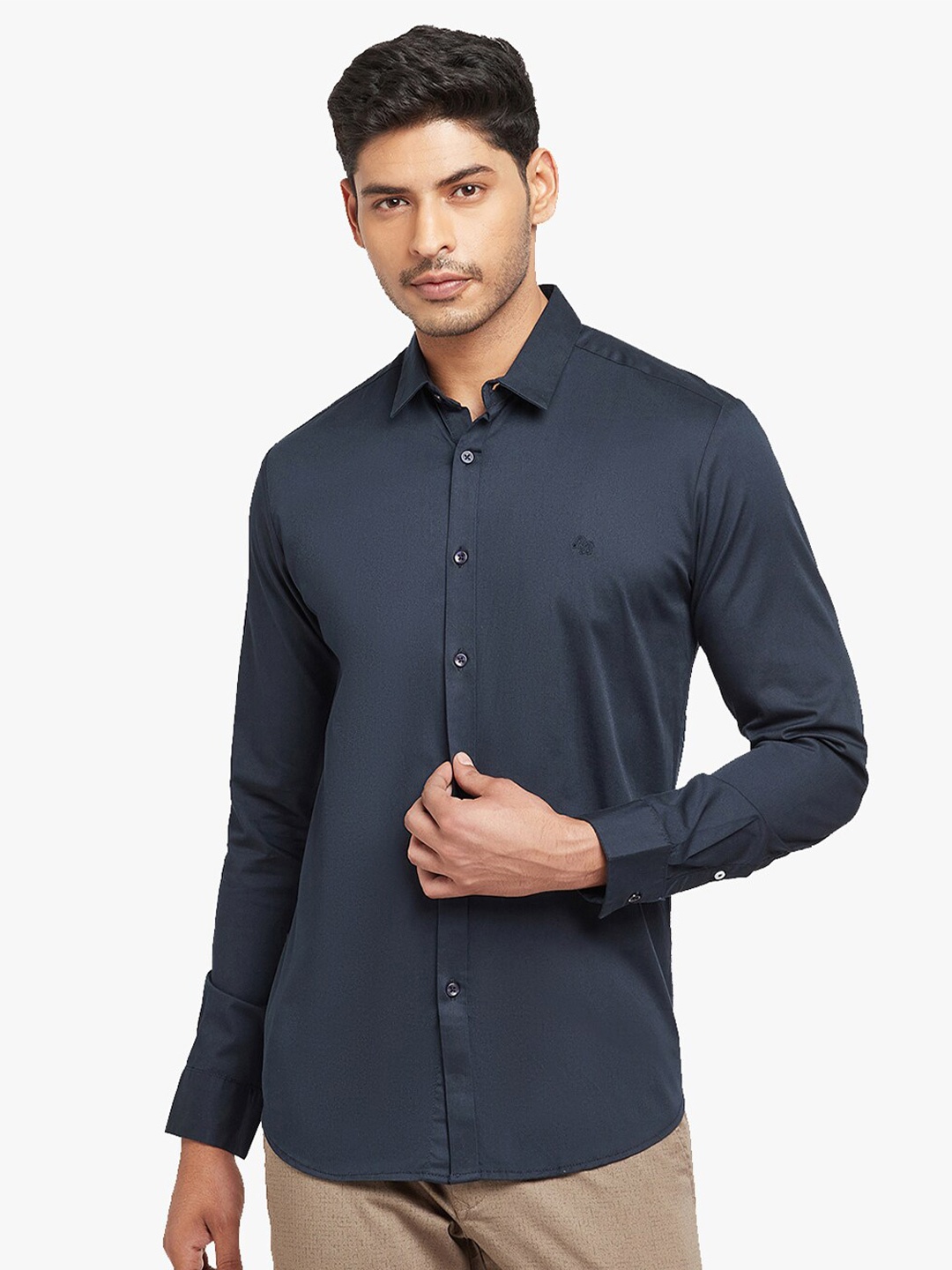 

Blue Buddha Men Navy Blue Casual Shirt