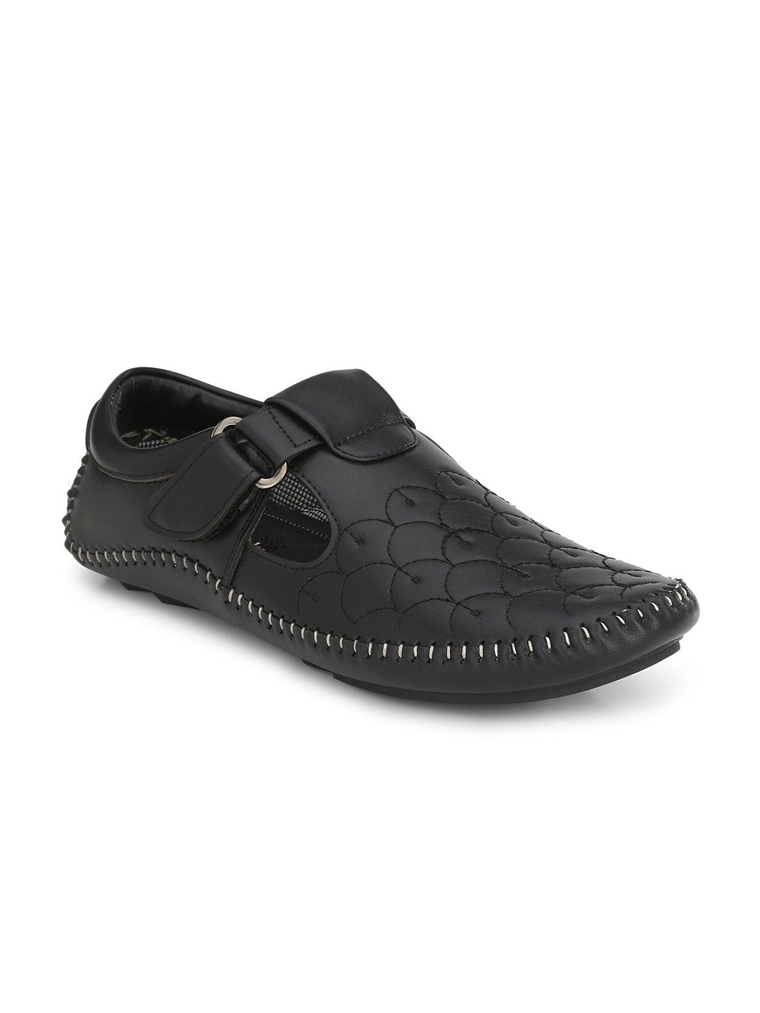 

Eego Italy Men Black Shoe-Style Sandals