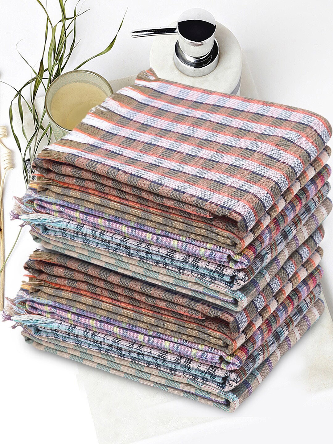 

KLOTTHE Set of 10 Assorted Cotton Bath Towels