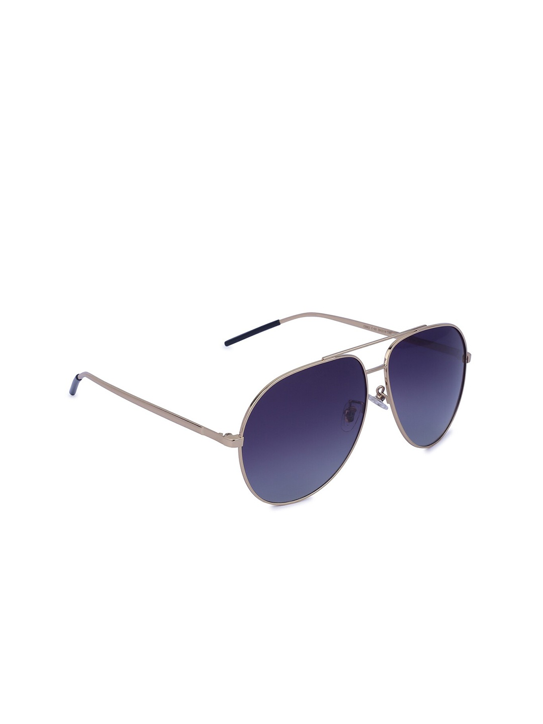 

MARC LOUIS Unisex Purple Lens & Gold-Toned Aviator Sunglasses with UV Protected Lens