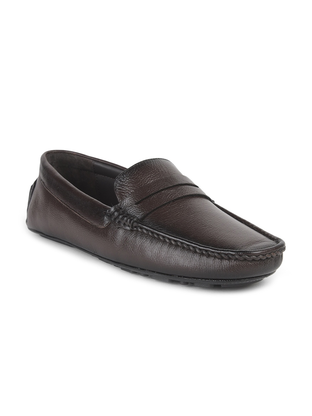 

Liberty Men Brown Leather Driving Shoes