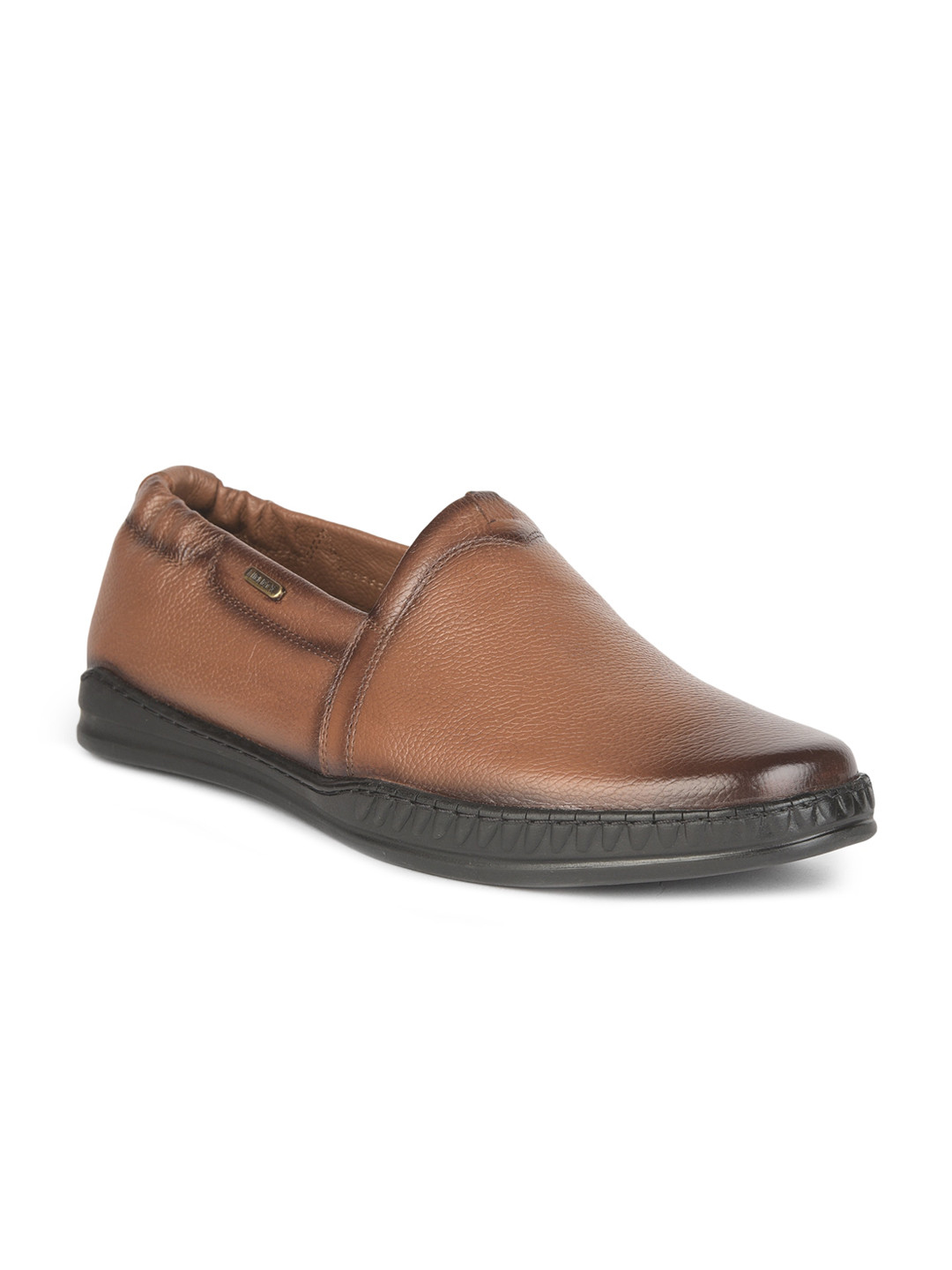 

Liberty Men Tan Leather Slip-On Sneakers