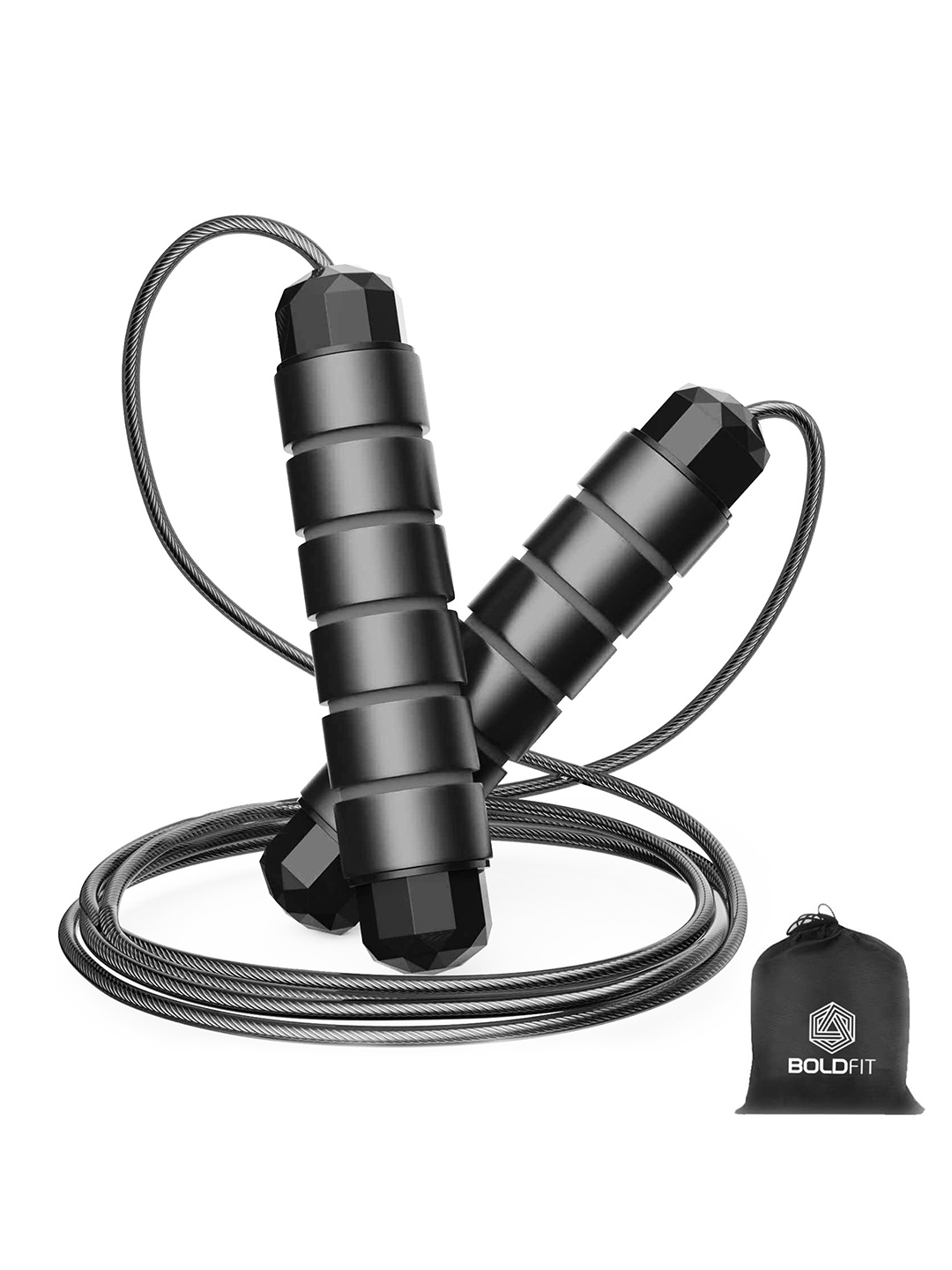 

BOLDFIT Black Skipping Rope