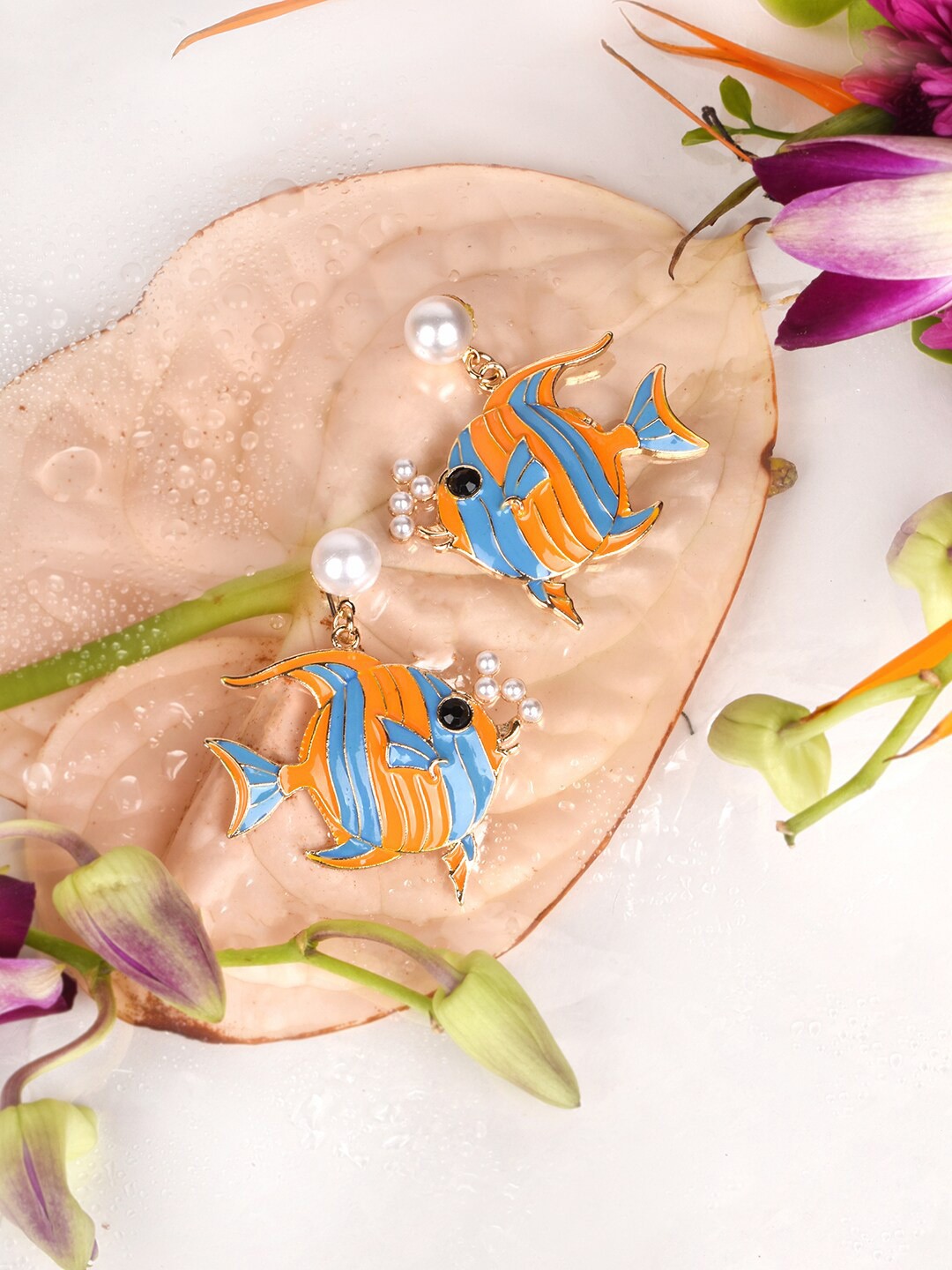 

JOKER & WITCH Multicoloured Contemporary Studs Earrings, Multi