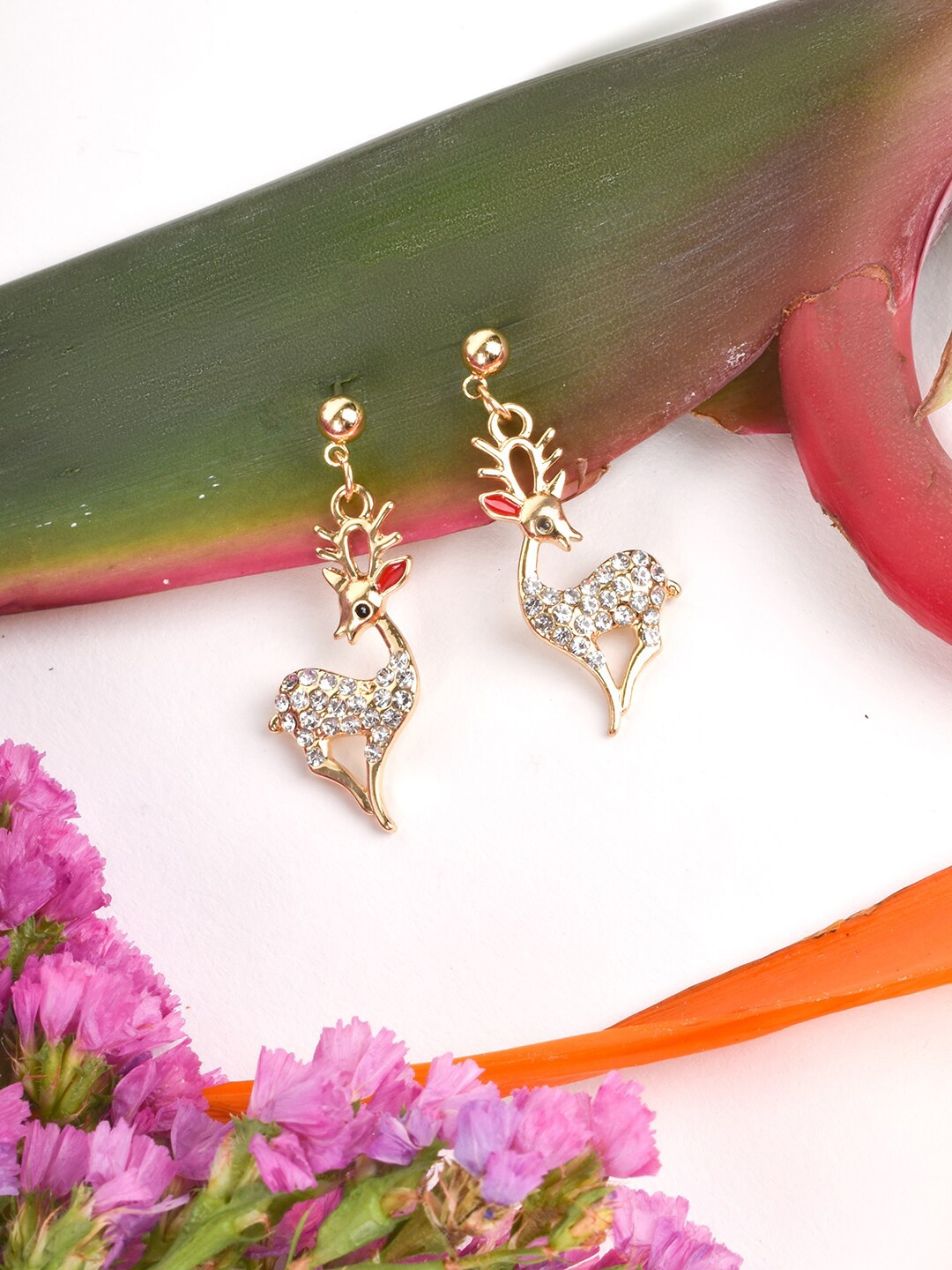 

JOKER & WITCH Gold-Toned Contemporary Drop Earrings