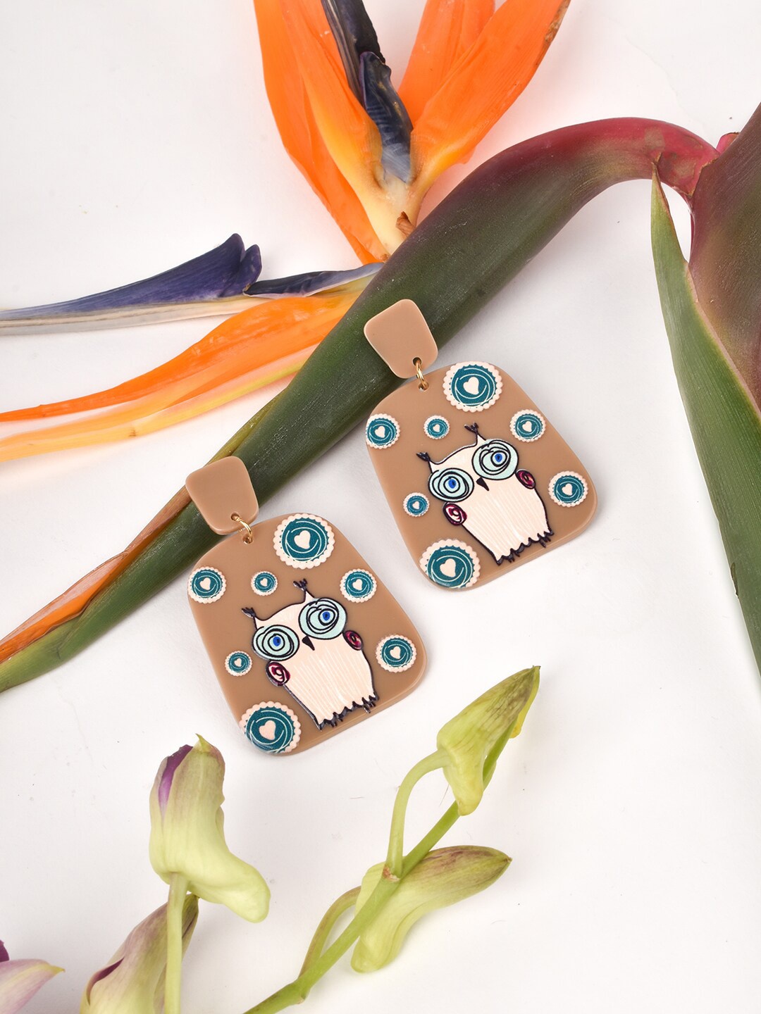 

JOKER & WITCH Multicoloured Contemporary Studs Earrings, Multi