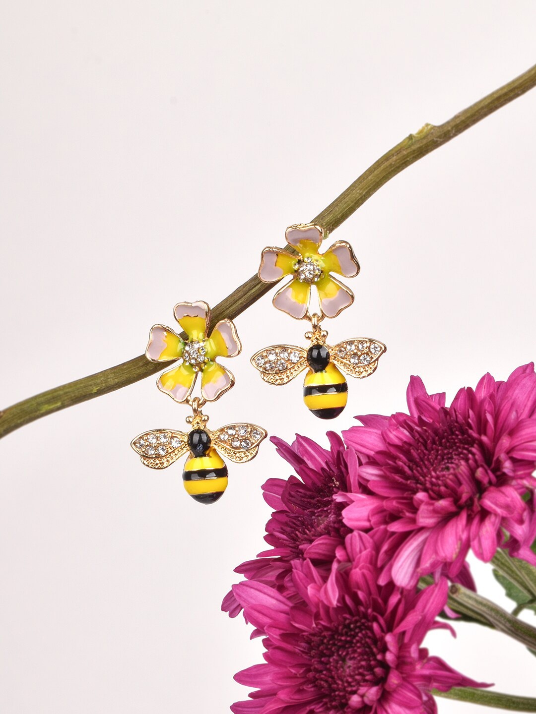 

JOKER & WITCH Multicoloured Contemporary Drop Earrings, Multi