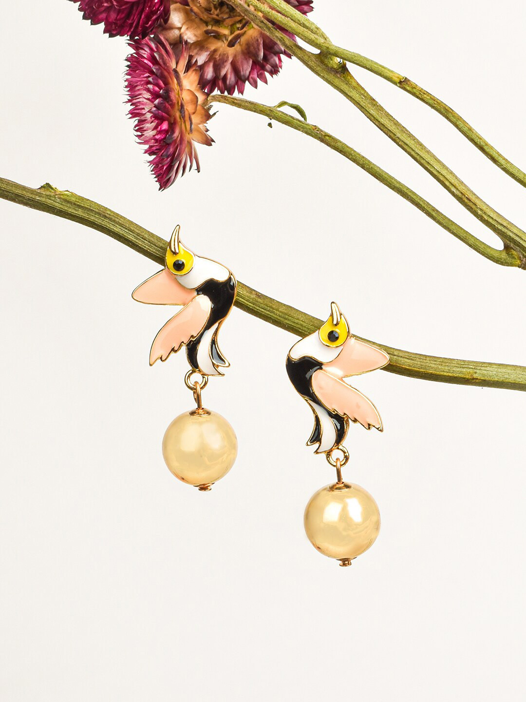

JOKER & WITCH Multicoloured Contemporary Blythe The Bird Drop Earrings, Multi
