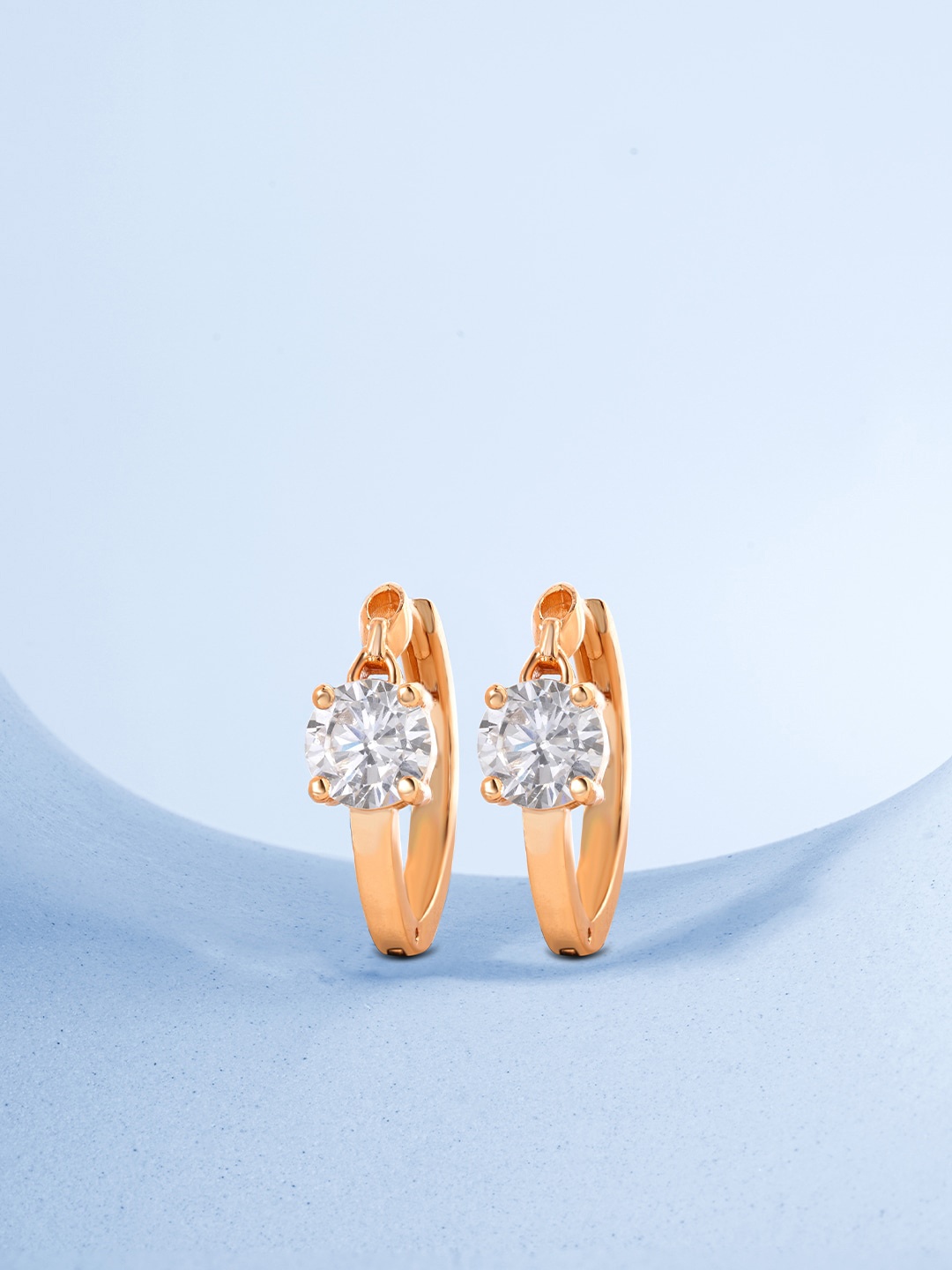 

MINUTIAE Rose Gold Circular Studs Earrings