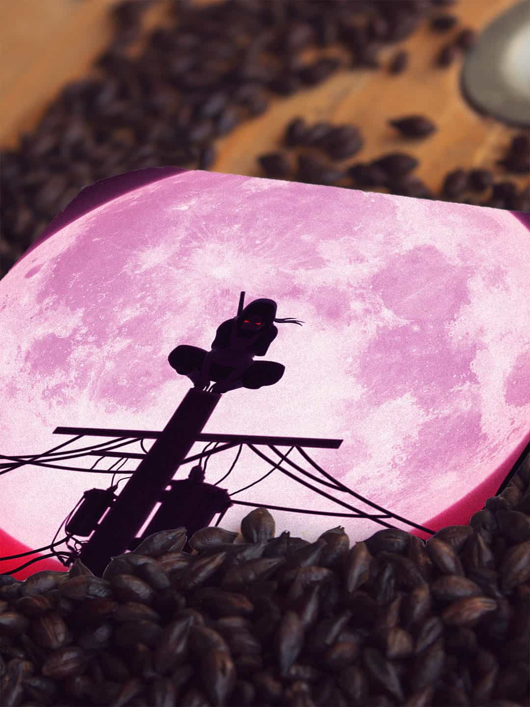 

macmerise Set of 6 Purple & Red Printed Coasters