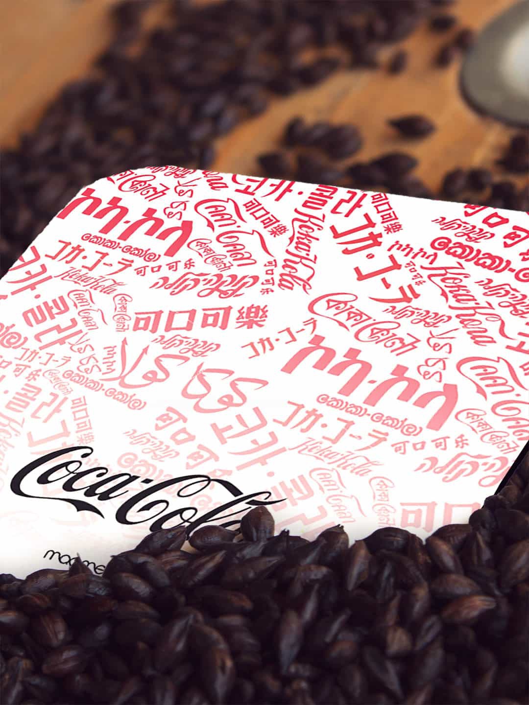 

macmerise Set of 6 White & Red Printed I Speak Coke Coasters