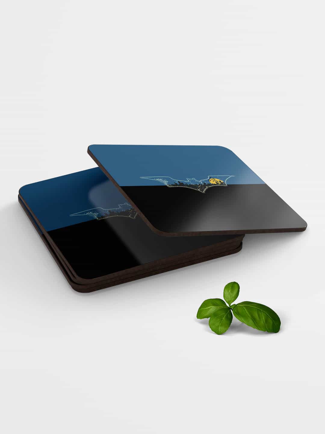 

macmerise Set of 6 Blue & Black Colourblocked Coasters