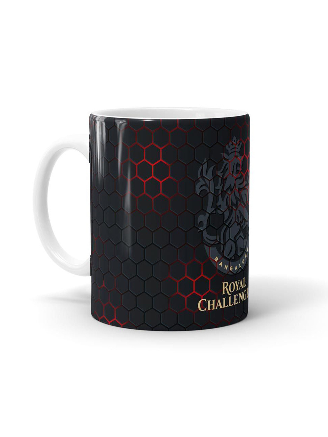 

macmerise Black & Red Printed Ceramic Glossy Mug