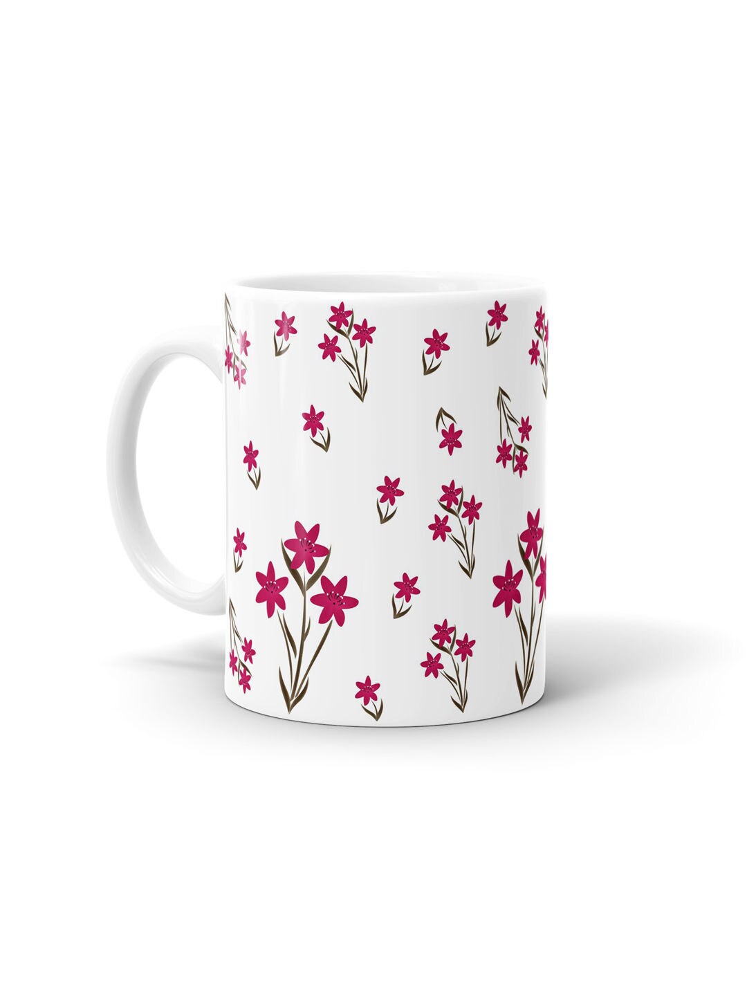 

macmerise White & Red Printed Ceramic Glossy Mug
