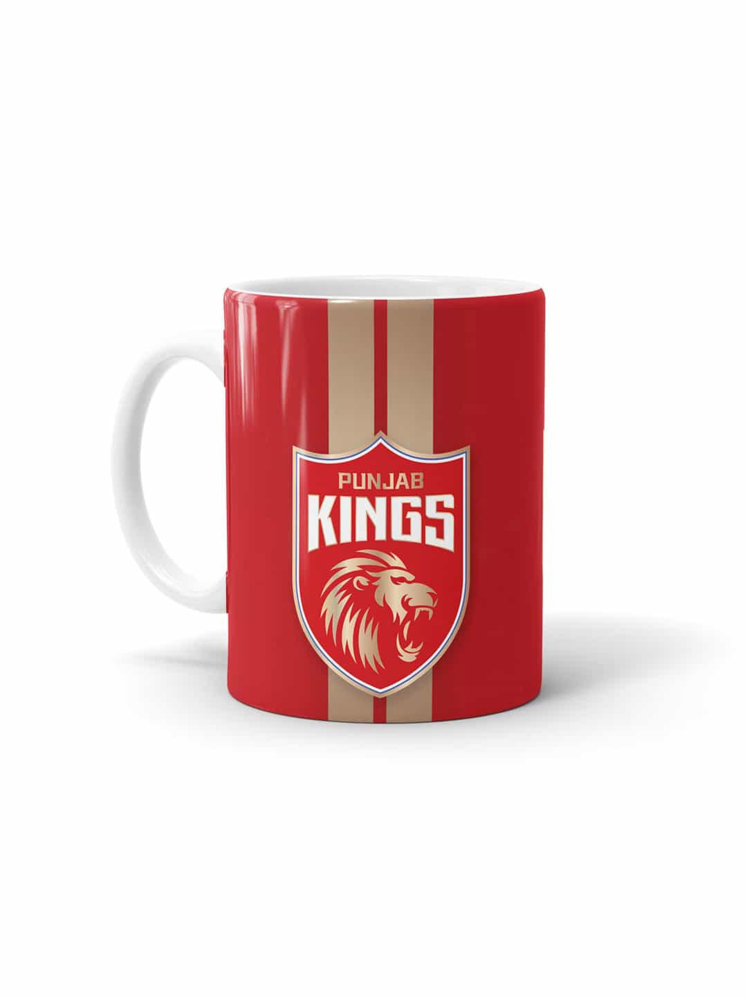 

macmerise Red & White Printed Ceramic Glossy Mug