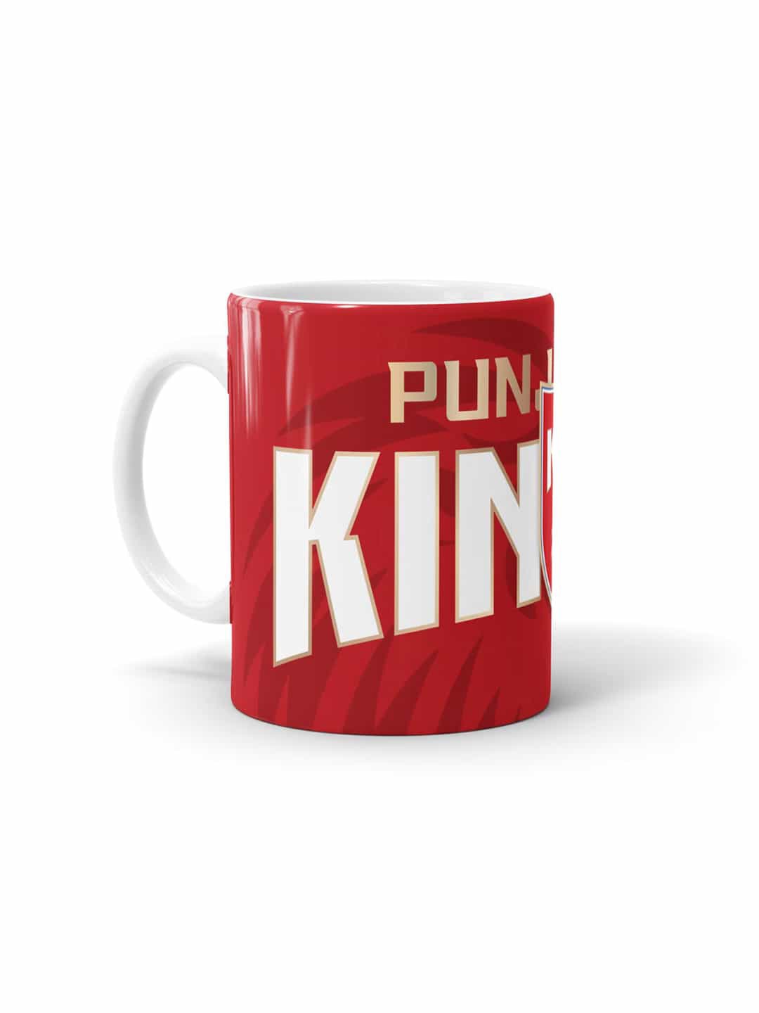 

macmerise Red & White Printed Ceramic Glossy Mug