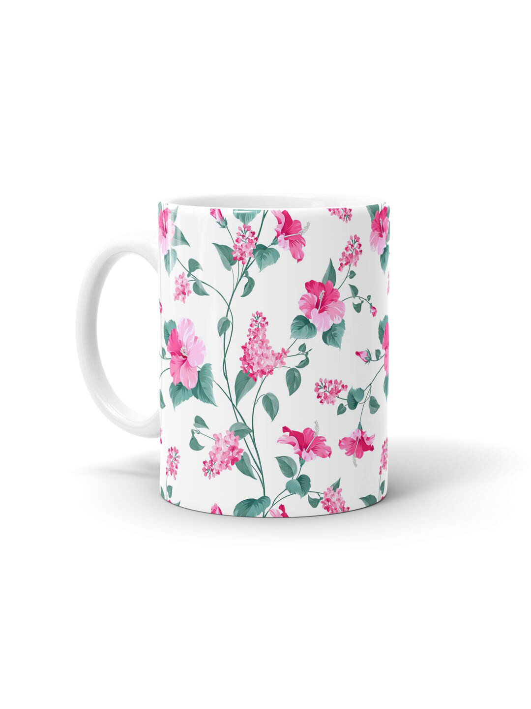 

macmerise White & Pink Printed Ceramic Glossy Mug