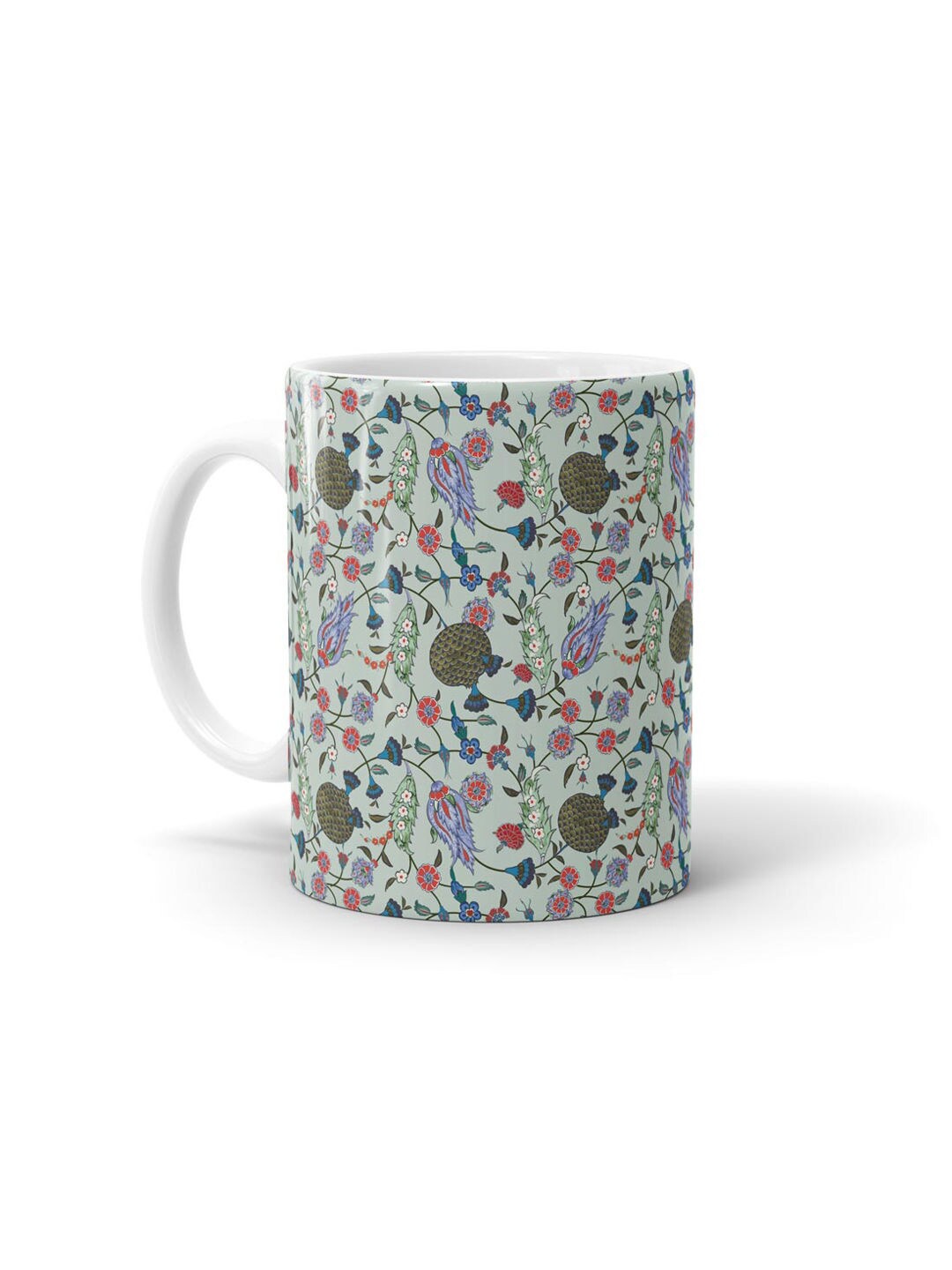 

macmerise Green & Blue Printed Ceramic Glossy Mug