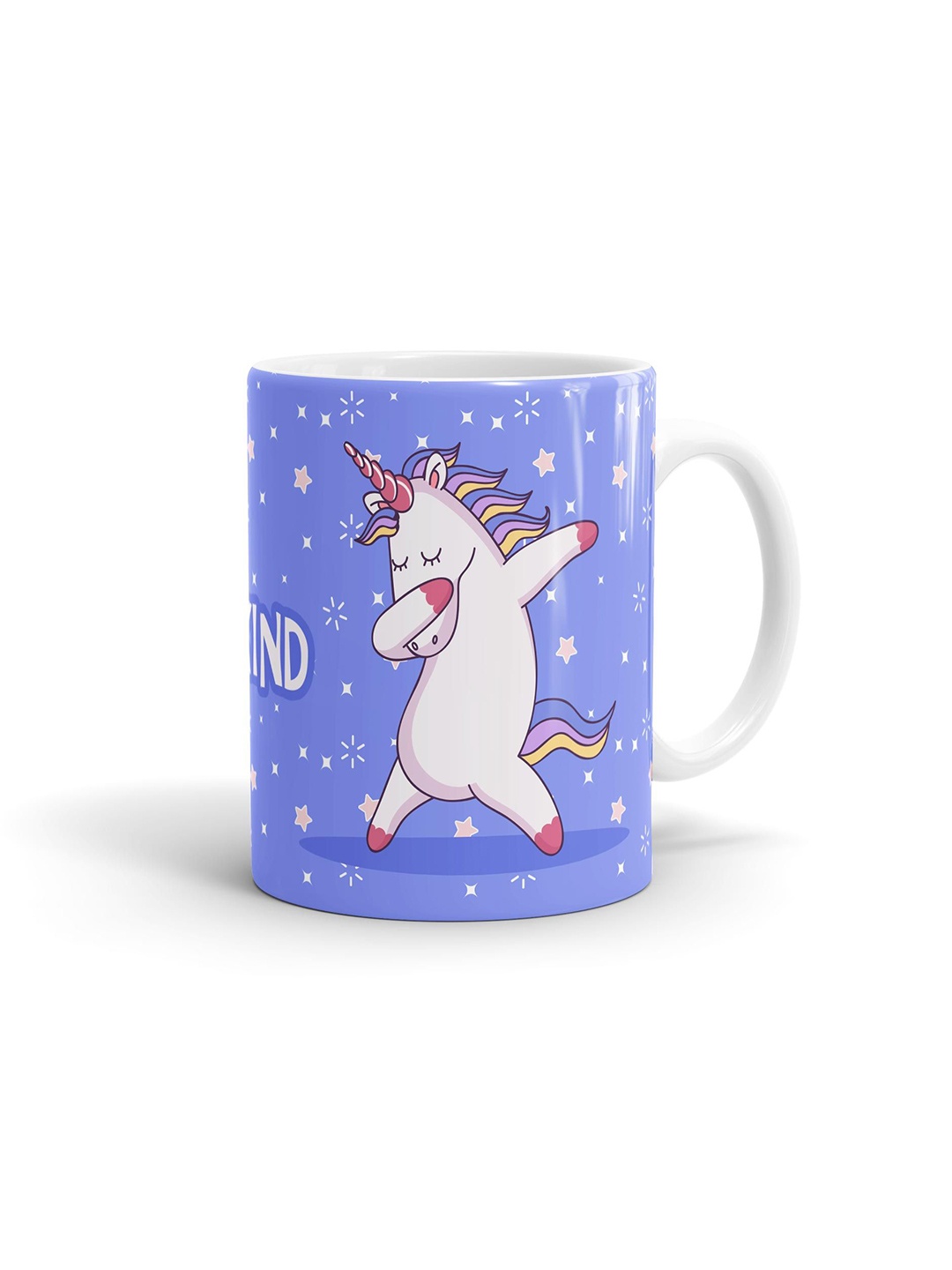 

macmerise Blue & White Printed Ceramic Glossy Mug
