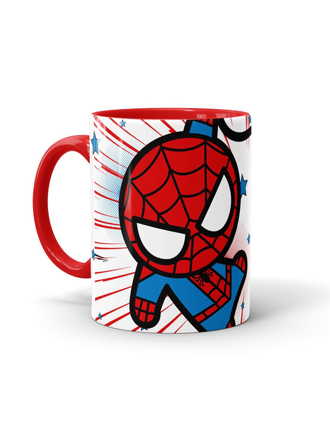 

macmerise White & Red Printed Ceramic Glossy Mug