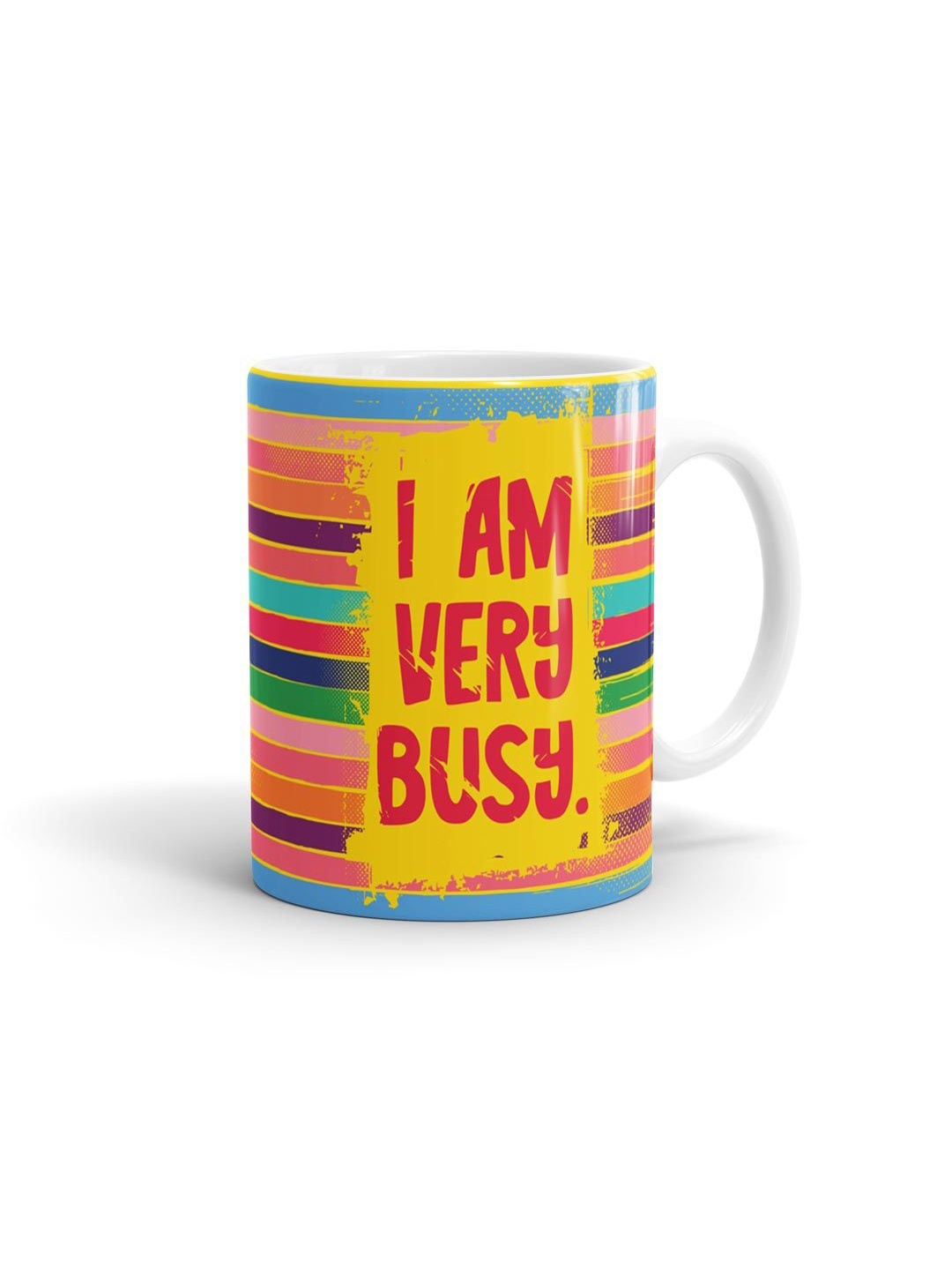 

macmerise Multicoloured Text or Slogans Printed Ceramic Glossy Mug, Multi