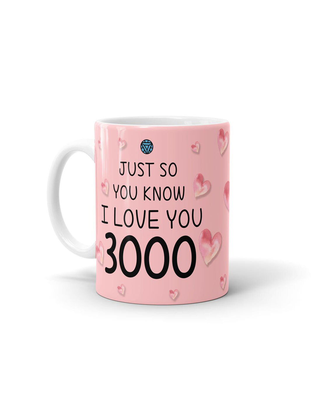 

macmerise Pink & Black Printed Ceramic Glossy Mug