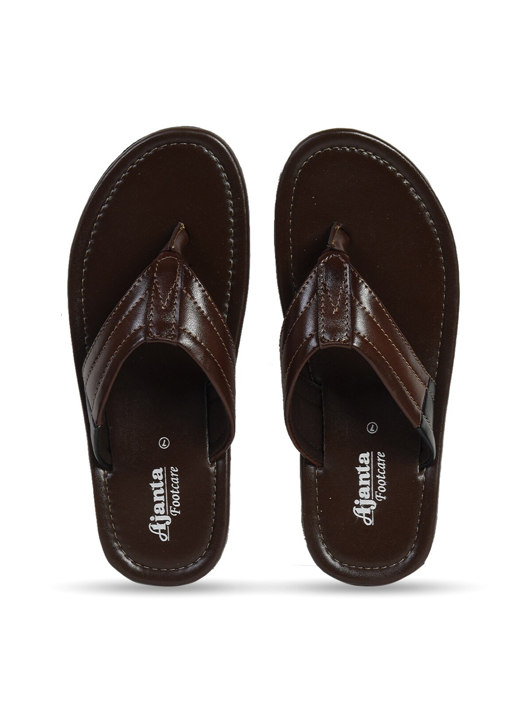

Ajanta Men Brown Comfort Sandals