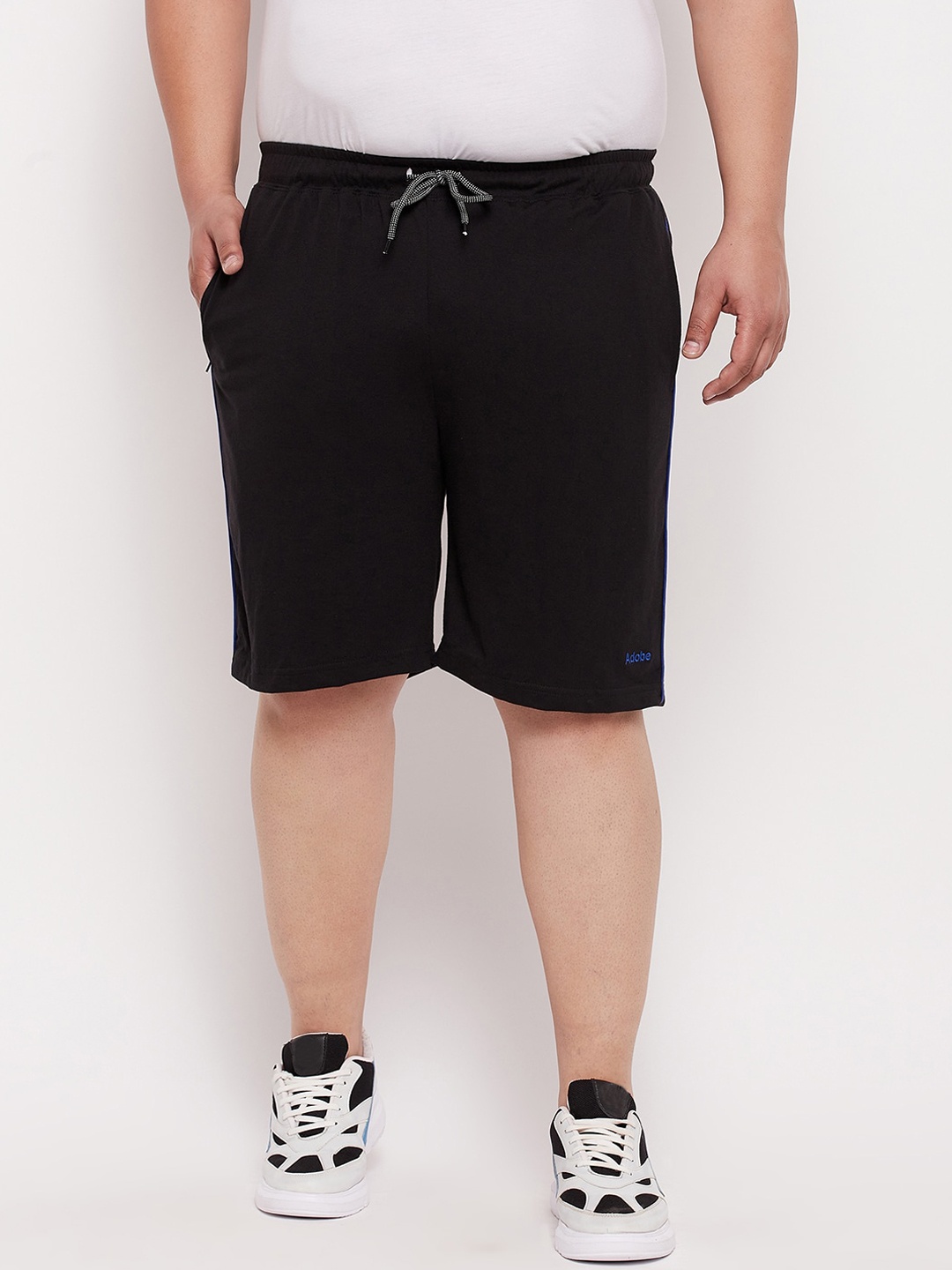 Adobe Men Black Sports Shorts