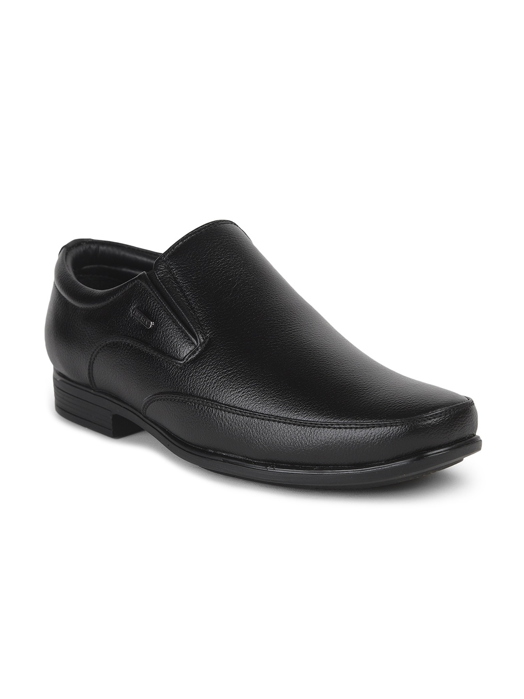 

Liberty Men Black Solid Formal Slip-On Shoes