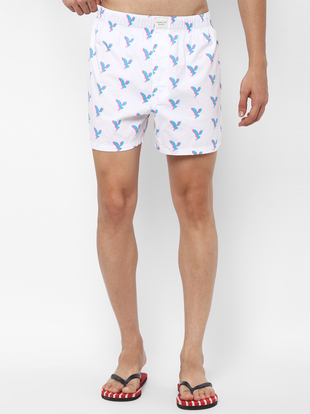 

AMERICAN EAGLE OUTFITTERS Men White Printed Boxers